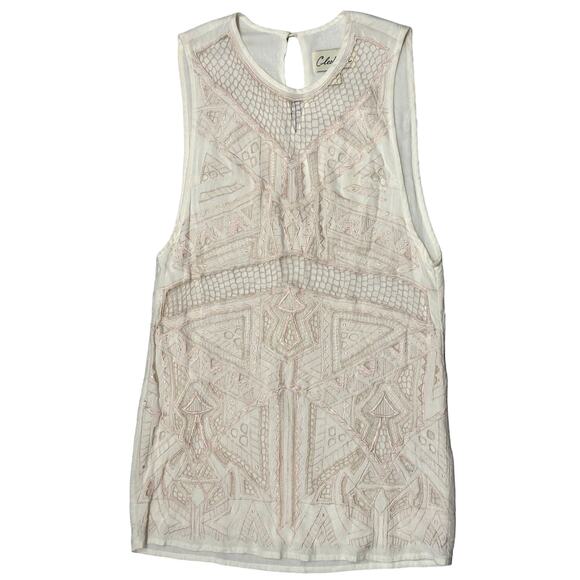 Cleobella Petal Embroidered Sleeveless Cutout Dress - Picture 2 of 6